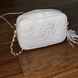 White Coco Chanel Handbag